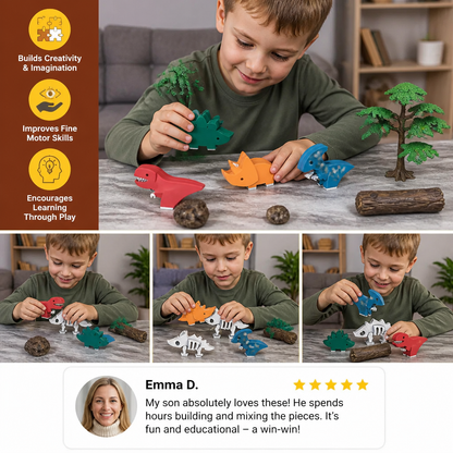 Magnetic Animal Skeleton Builder Set – STEM Take-Apart Learning Toy