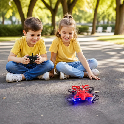 2-in-1 Remote Control Flying Drone & Stunt Racing Car