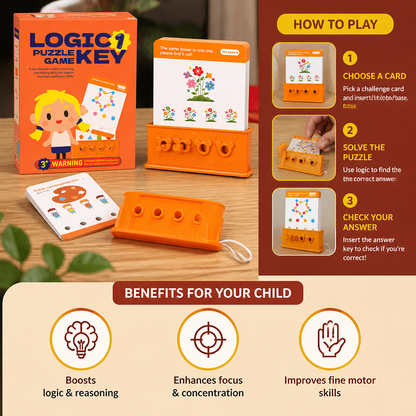 Logic key puzzle game for kids