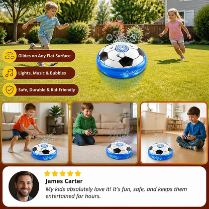Remote Control Soccer Bubble Ball with Lights & Music