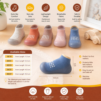 Baby Sock Shoes – Lightweight & Breathable First Walking Shoes