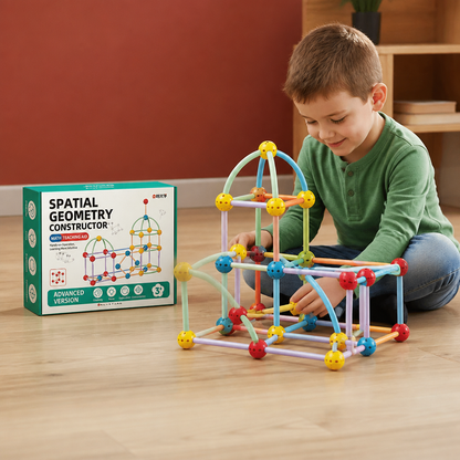 3D Geometry Building Kit – Educational Construction & Spatial Learning Toy