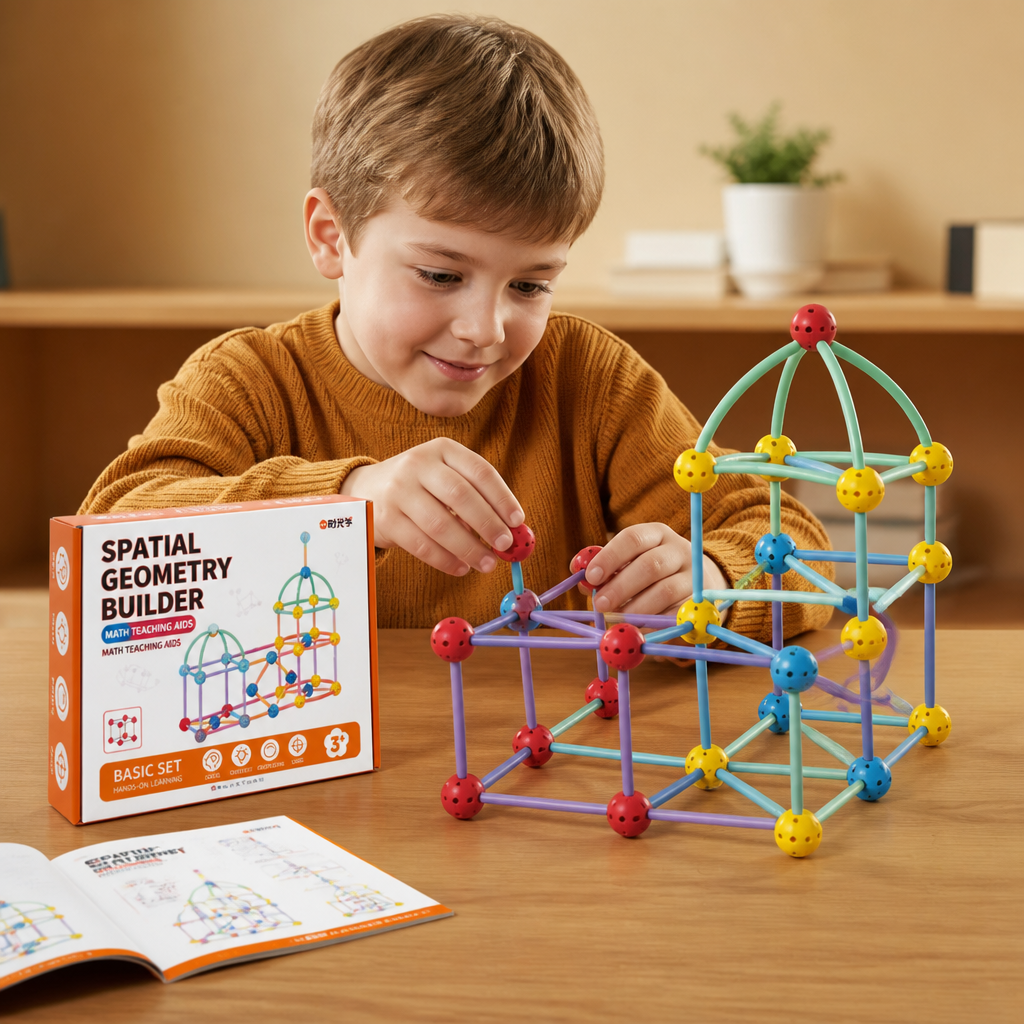 3D Geometry Building Kit – Educational Construction & Spatial Learning Toy
