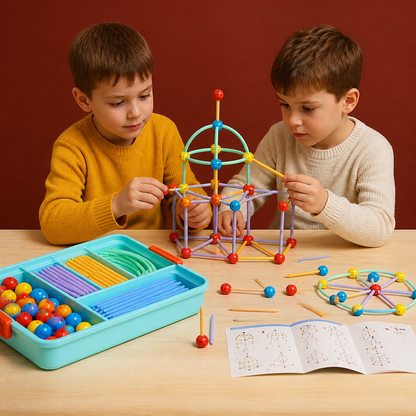3D Geometry Building Kit – Educational Construction & Spatial Learning Toy