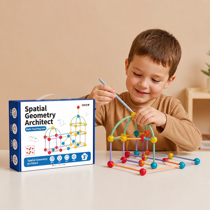3D Geometry Building Kit – Educational Construction & Spatial Learning Toy