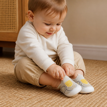 Soft Knit Anti-Slip Baby Sock Shoes for First Steps