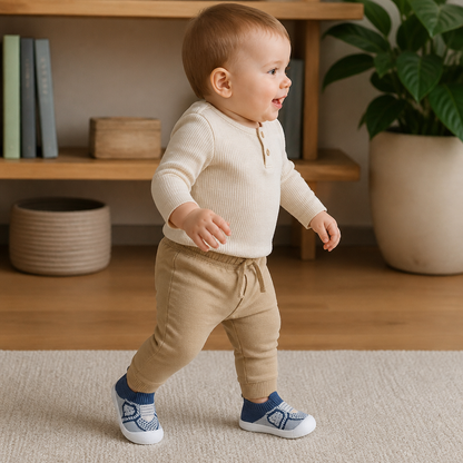 Soft Knit Anti-Slip Baby Sock Shoes for First Steps