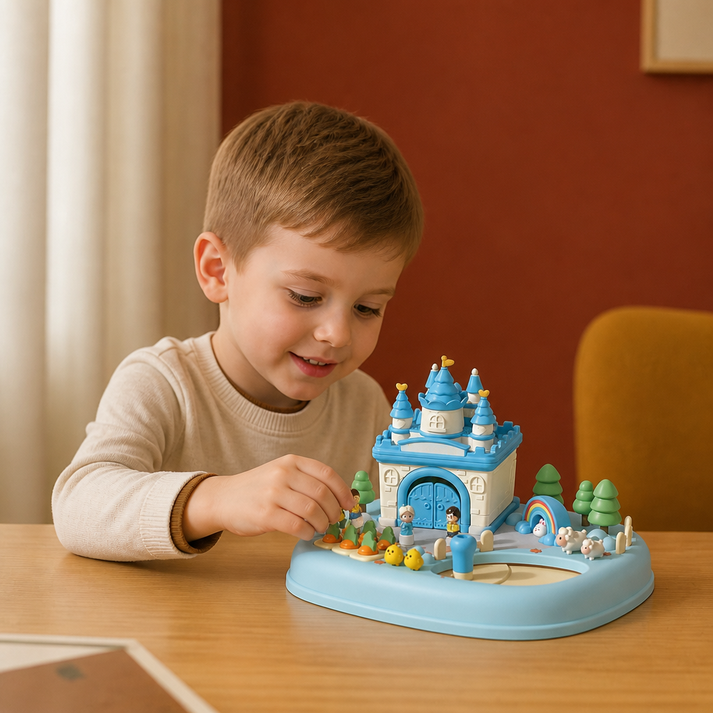 Magnetic Dream Castle & Garden Playset for Kids