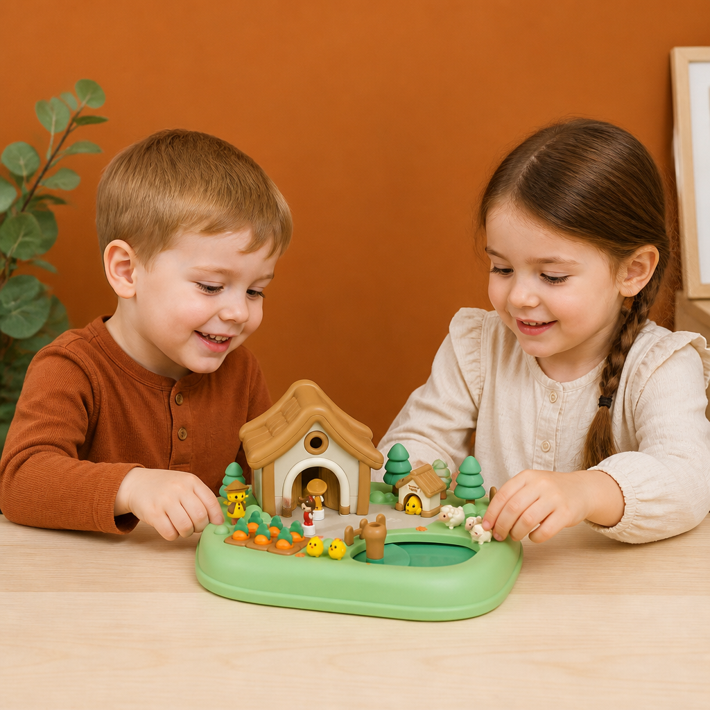 Magnetic Dream Castle & Garden Playset for Kids