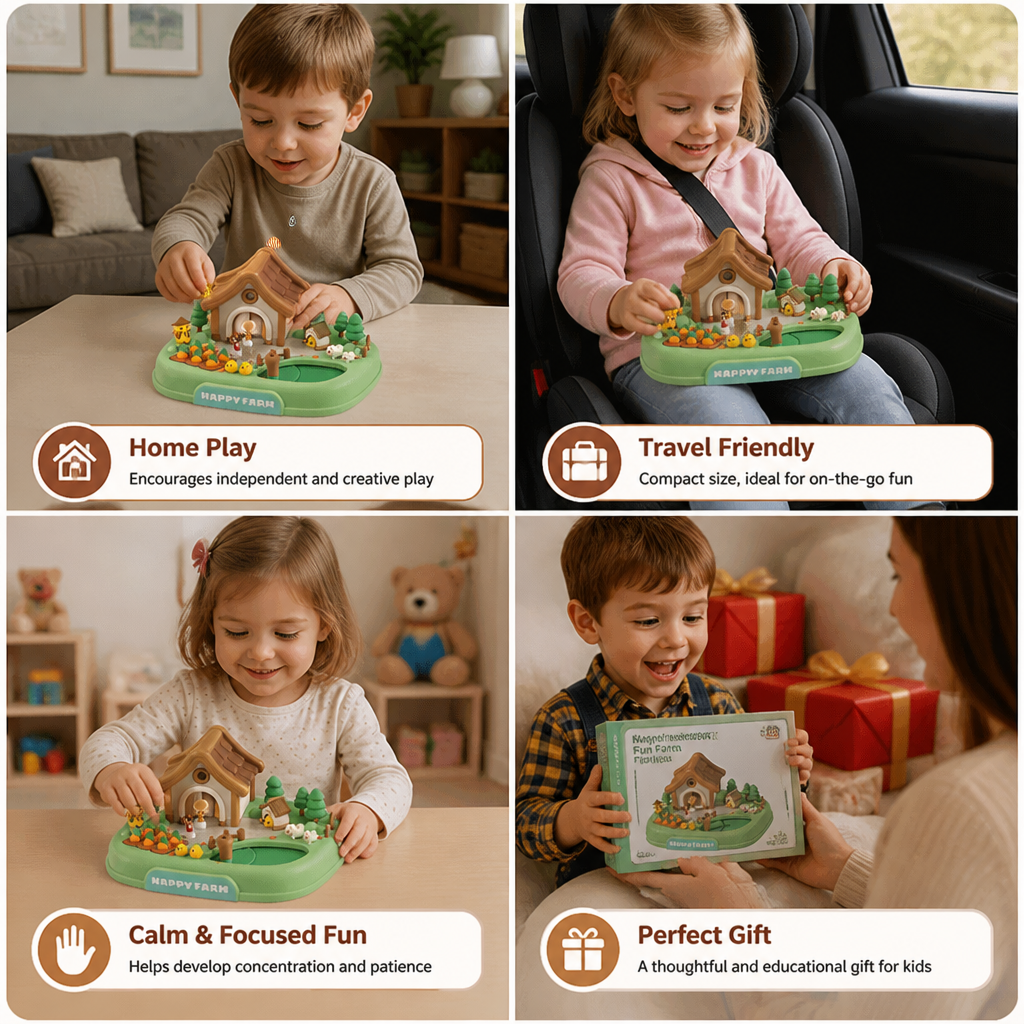Magnetic Dream Castle & Garden Playset for Kids