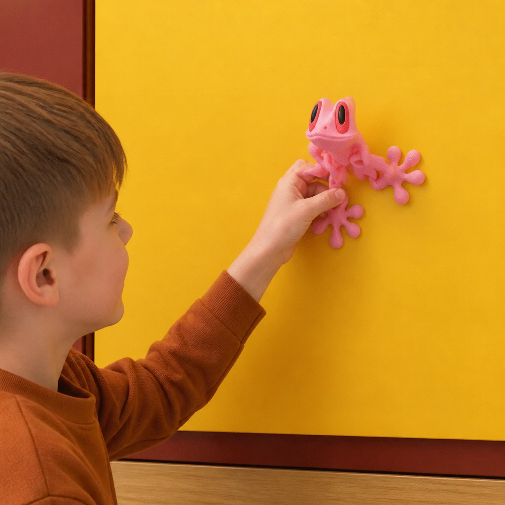 3D Printed Magnetic Flexible Frog Fidget Toy