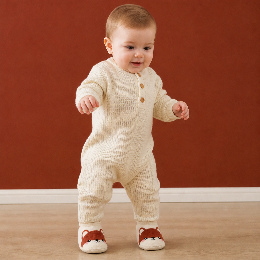 Non-Slip Cartoon Sock Shoes for Babies & Toddlers