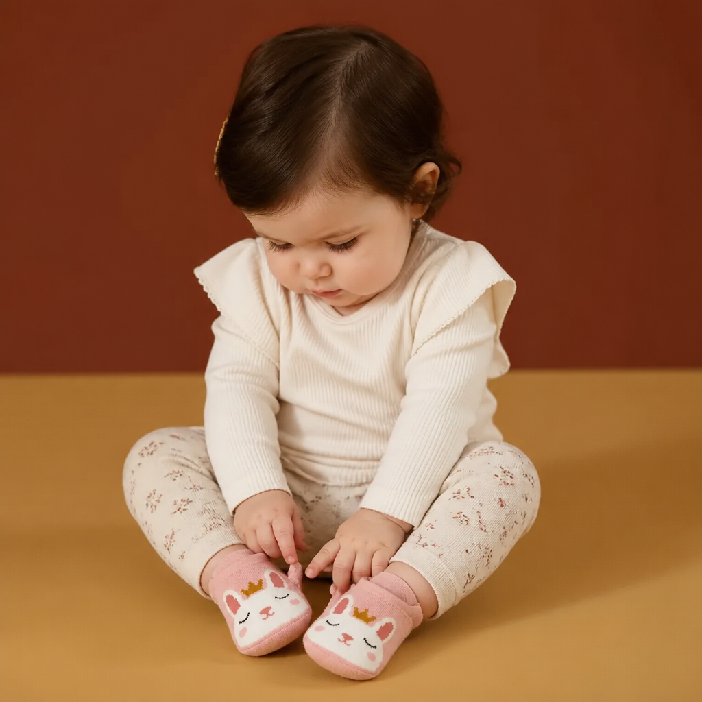 Non-Slip Cartoon Sock Shoes for Babies & Toddlers