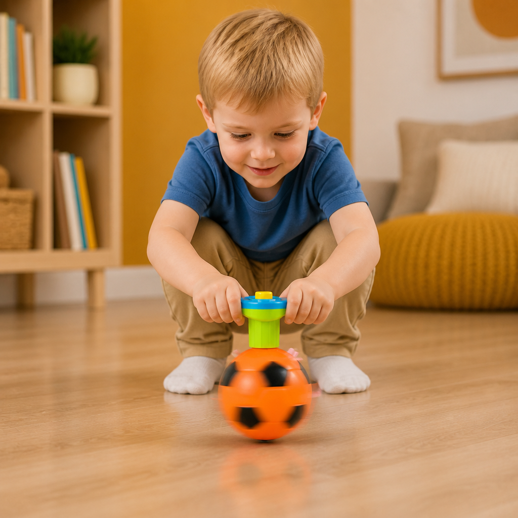 Interactive Light-Up Musical Spinning Top Toy for Kids