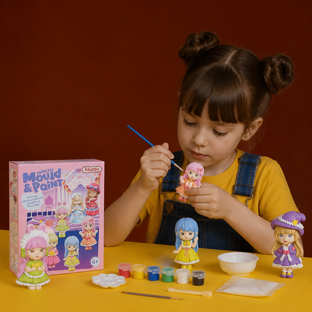 DIY Animal Plaster Painting Kit – Mold, Paint & Create Craft Set for Kids