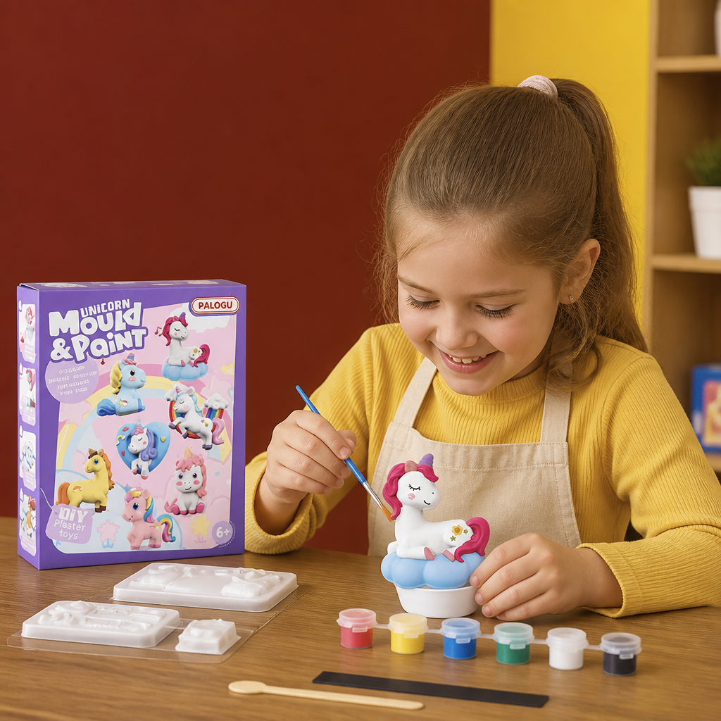 DIY Animal Plaster Painting Kit – Mold, Paint & Create Craft Set for Kids