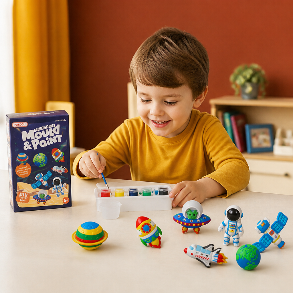 DIY Animal Plaster Painting Kit – Mold, Paint & Create Craft Set for Kids