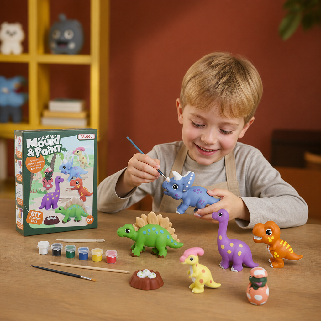 DIY Animal Plaster Painting Kit – Mold, Paint & Create Craft Set for Kids