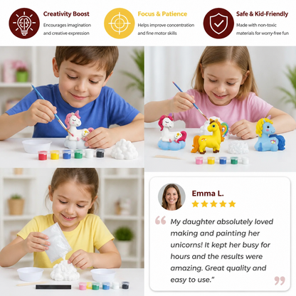 DIY Animal Plaster Painting Kit – Mold, Paint & Create Craft Set for Kids