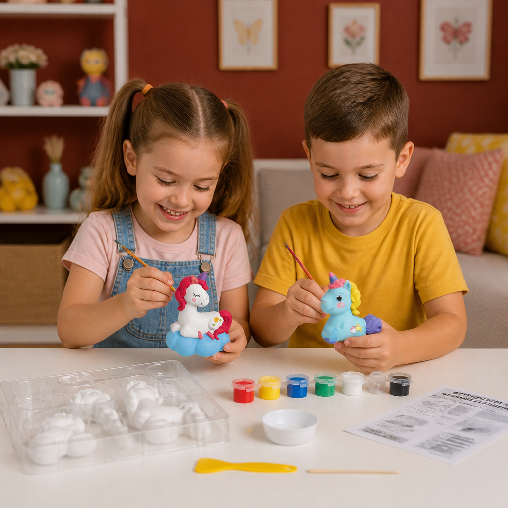DIY Animal Plaster Painting Kit – Mold, Paint & Create Craft Set for Kids
