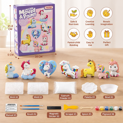 DIY Animal Plaster Painting Kit – Mold, Paint & Create Craft Set for Kids