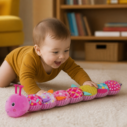 Sensory Plush Rattle and Music Caterpillar