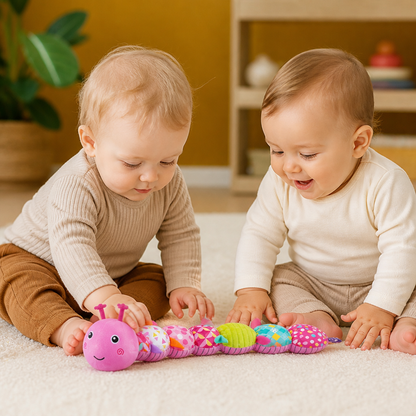 Sensory Plush Rattle and Music Caterpillar