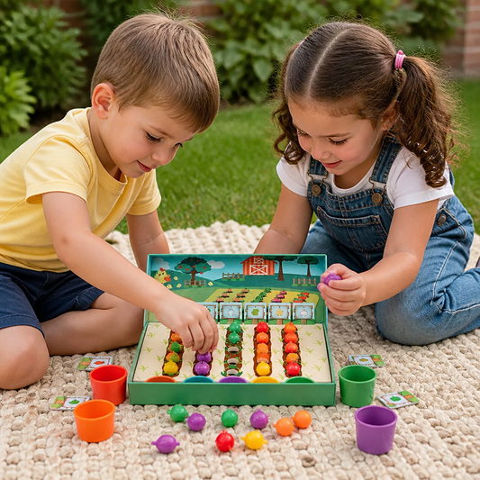Montessori Color & Number Sorting Farm Learning Game
