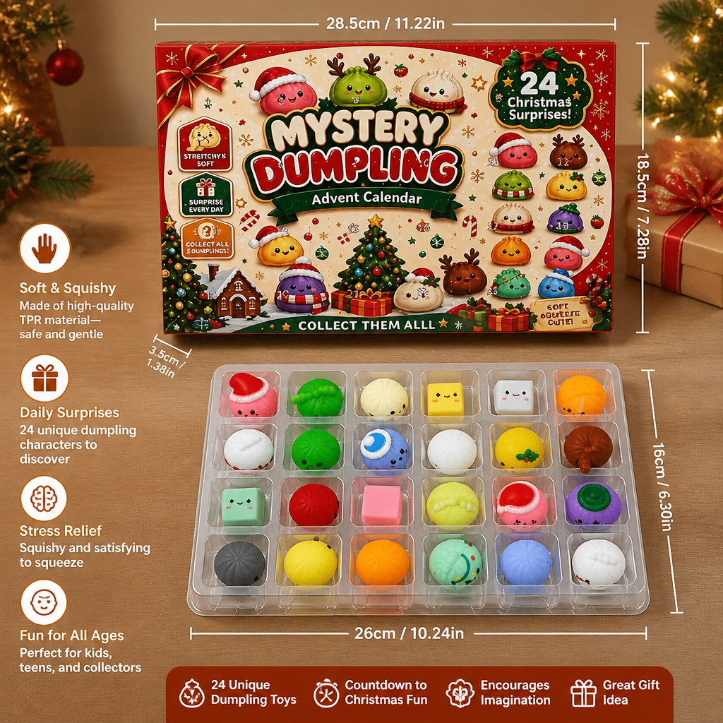 Mini Dumpling Squishy Toy Advent Calendar