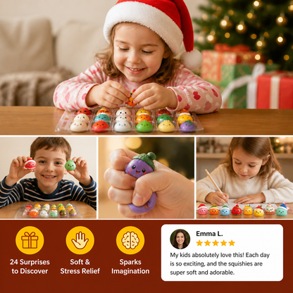 Mini Dumpling Squishy Toy Advent Calendar