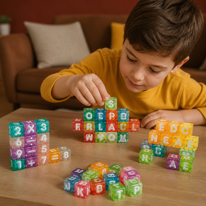 40-Piece Magnetic Letters & Numbers Learning Set – Montessori STEM Toy for Kids