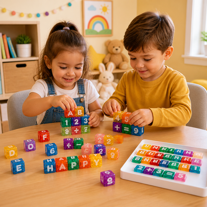 40-Piece Magnetic Letters & Numbers Learning Set – Montessori STEM Toy for Kids