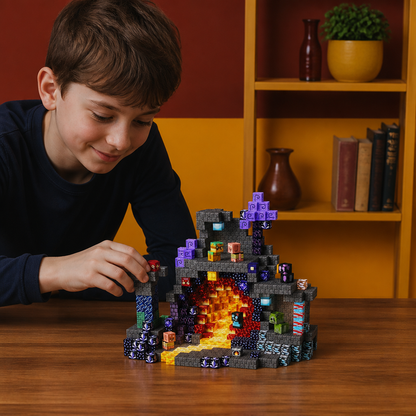 100-Piece Magnetic Building Cube Set – Montessori STEM Construction Toy for Kids