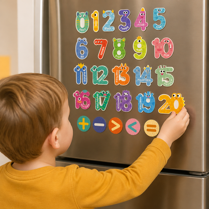 Animal Alphabet & Number Fridge Magnets – Kids’ Spelling and Learning Set