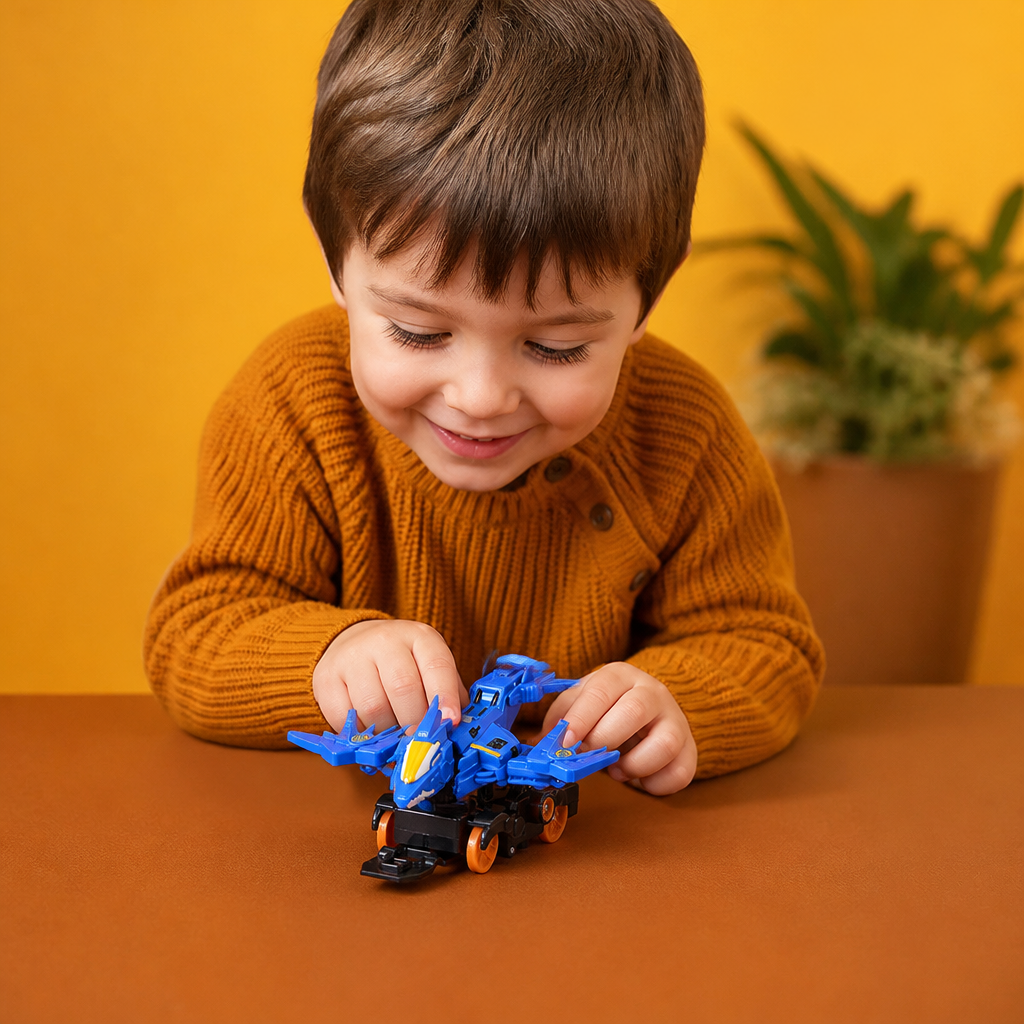 Jumping Transforming Racing Car Toy