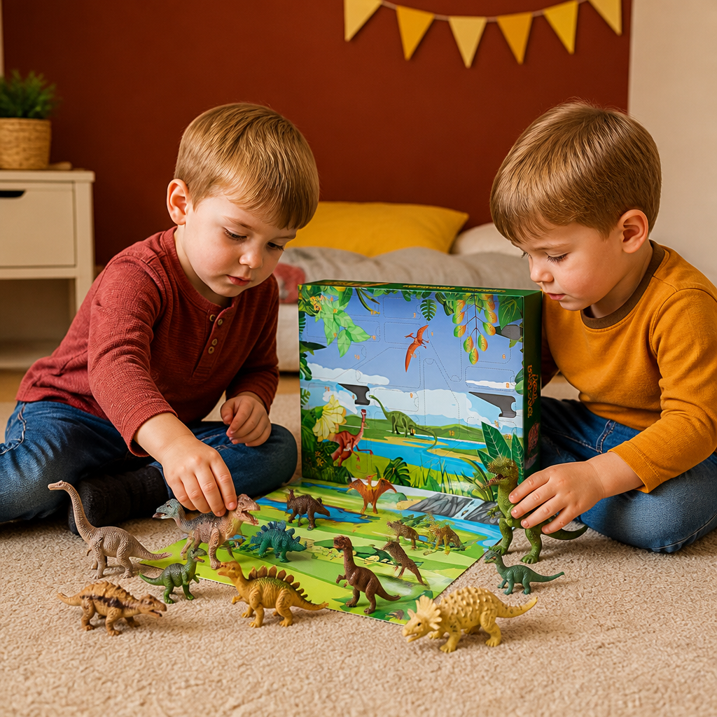 24-Day Dinosaur Toy Advent Calendar with Surprise Figures