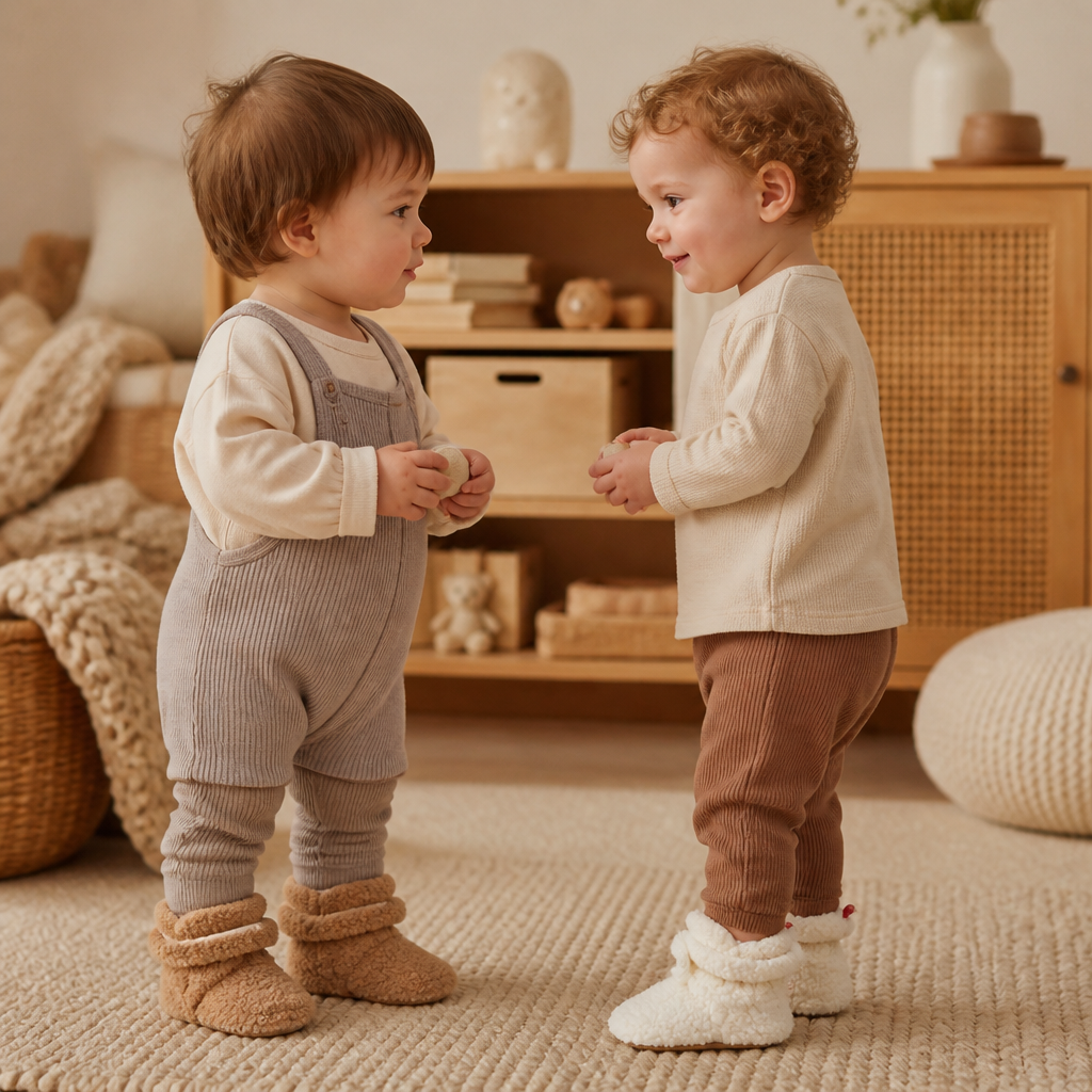 Warm & Cozy Sherpa Baby Booties for Winter