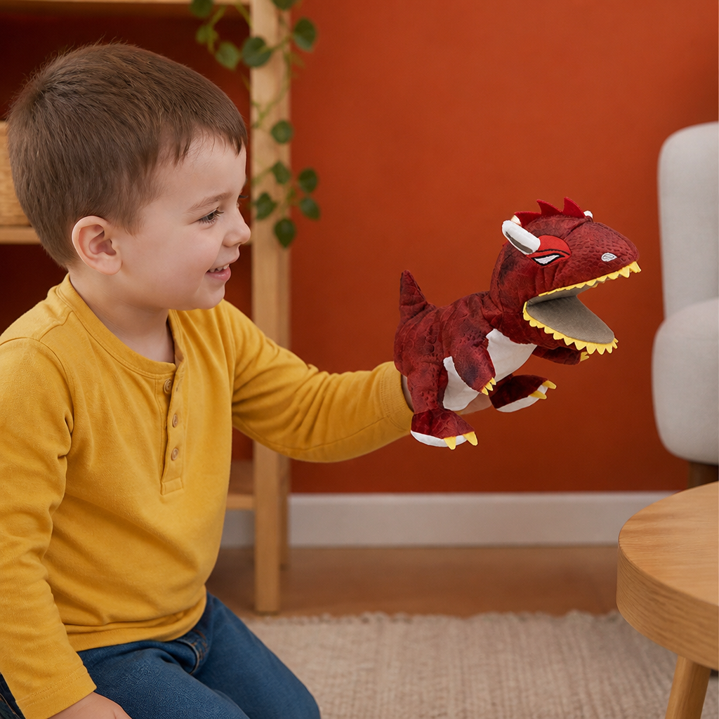 Funny Dinosaur Plush Hand Puppet