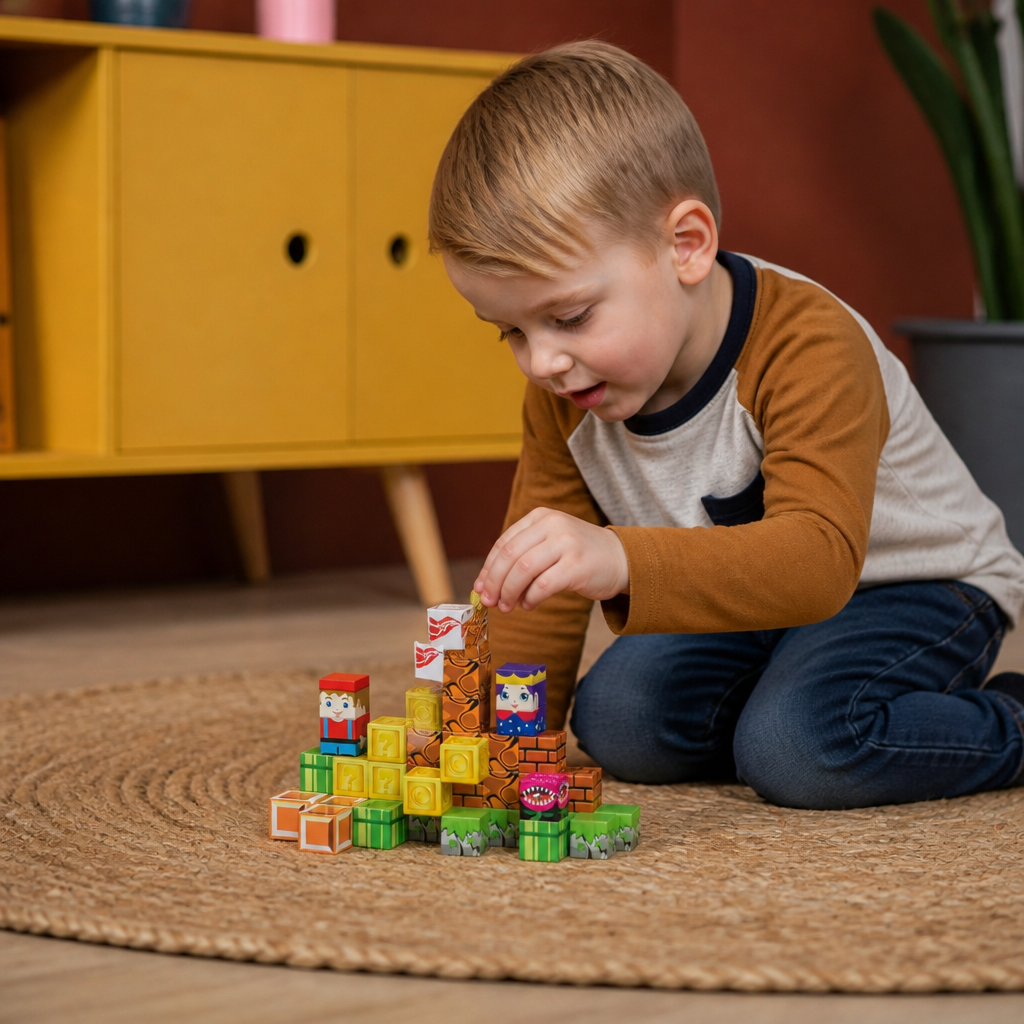 40-Piece Magnetic Building Blocks Set for Kids – Perfect for On-the-Go Fun