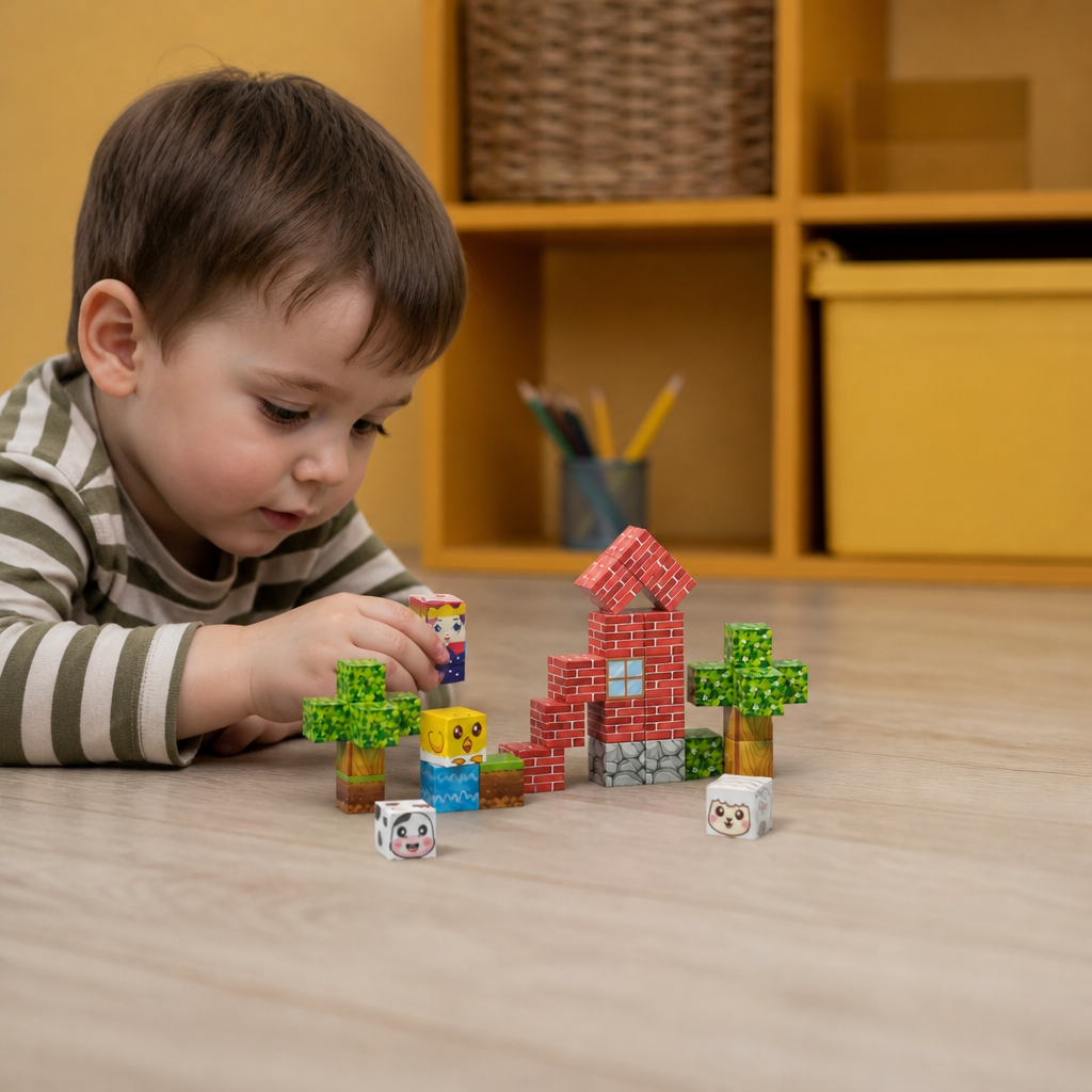 40-Piece Magnetic Building Blocks Set for Kids – Perfect for On-the-Go Fun