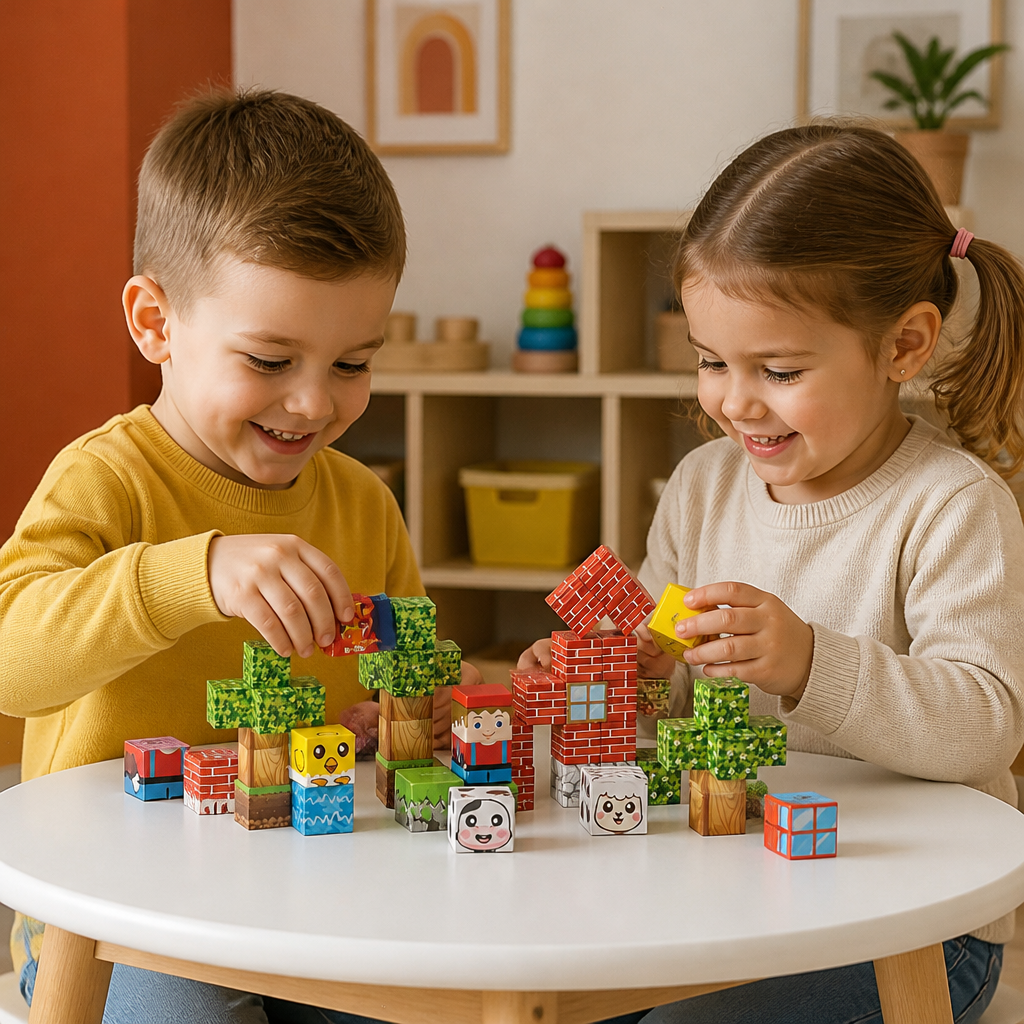 40-Piece Magnetic Building Blocks Set for Kids – Perfect for On-the-Go Fun