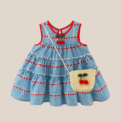 Cherry Picnic Dress Set