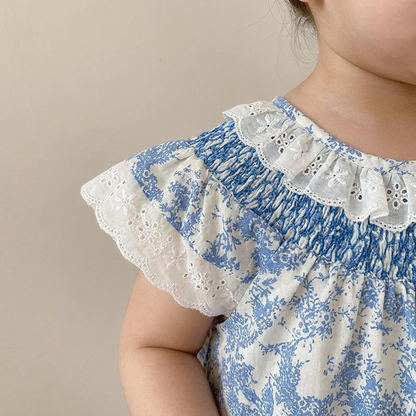 Timeless Blue Toile Dress