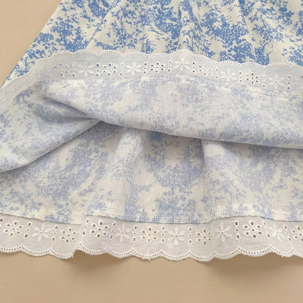 Timeless Blue Toile Dress