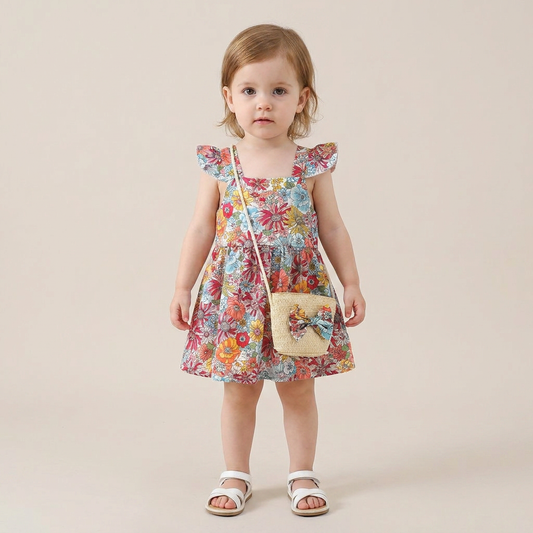 Vintage Meadow Dress Set & Bag