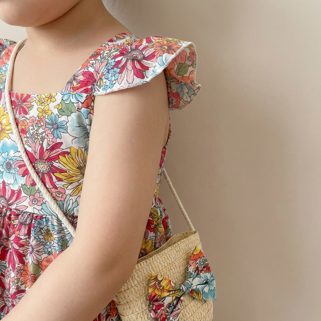 Vintage Meadow Dress Set & Bag