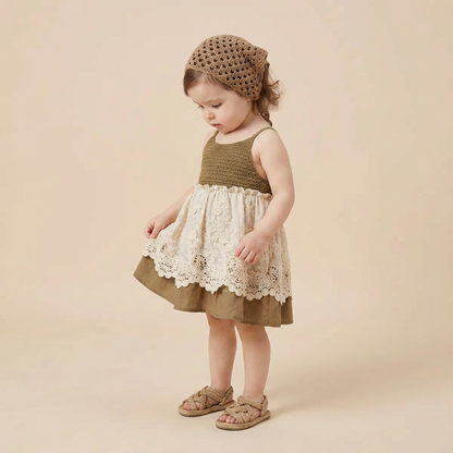 Boho Lace Outfit Set & Hat