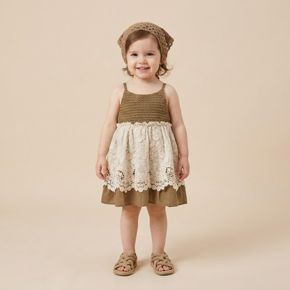 Boho Lace Outfit Set & Hat