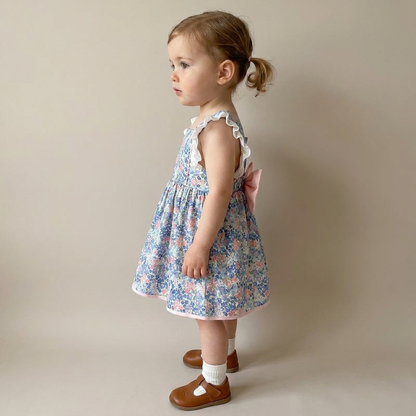 Vintage Bloom Bow Dress