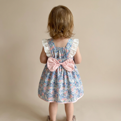 Vintage Bloom Bow Dress